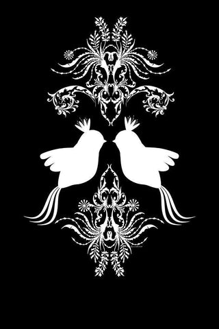 Twitter Royals White Modern Wood Framed Art Print with Double Matting by Murdock, Ramona