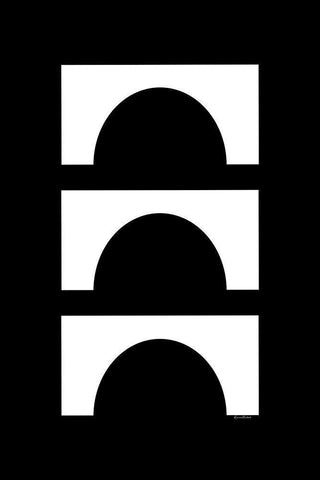 Blockhead Black Ornate Wood Framed Art Print with Double Matting by Murdock, Ramona