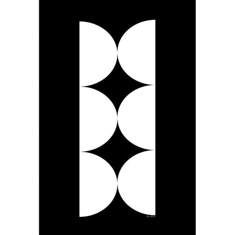 Geometric Joy White Modern Wood Framed Art Print by Murdock, Ramona