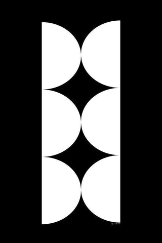 Geometric Joy Black Ornate Wood Framed Art Print with Double Matting by Murdock, Ramona