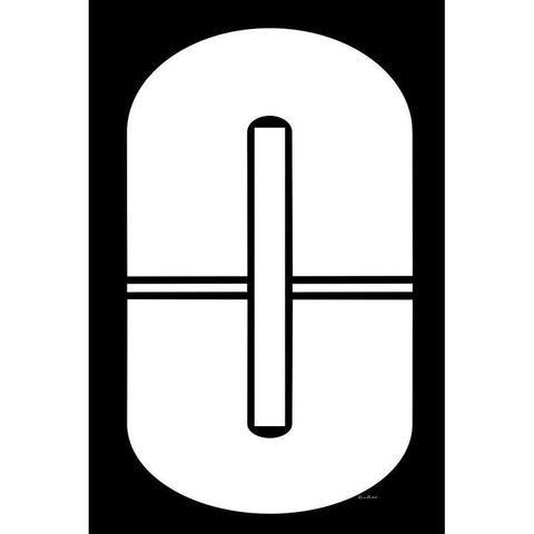 Oh Oh Oh Black Modern Wood Framed Art Print with Double Matting by Murdock, Ramona