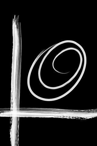 Tic Tac Oh Black Ornate Wood Framed Art Print with Double Matting by Murdock, Ramona