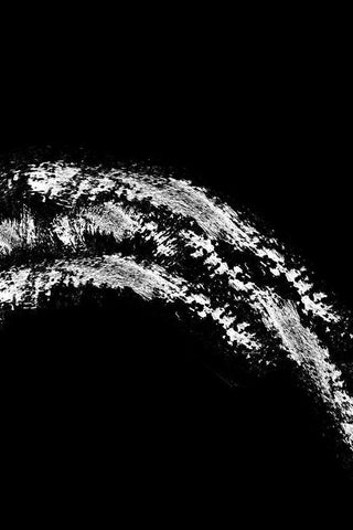 Splash Black Ornate Wood Framed Art Print with Double Matting by Murdock, Ramona