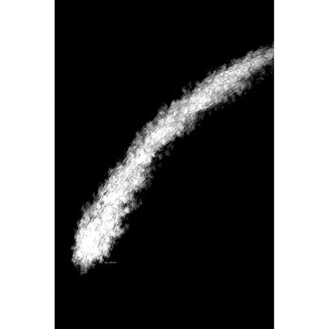 Comet Black Modern Wood Framed Art Print with Double Matting by Murdock, Ramona