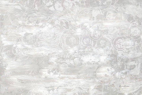 Frosty Abstract I Black Ornate Wood Framed Art Print with Double Matting by Murdock, Ramona