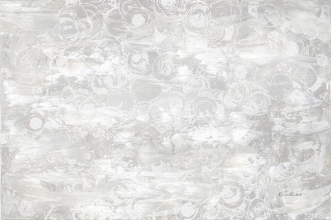 Frosty Abstract II Black Ornate Wood Framed Art Print with Double Matting by Murdock, Ramona