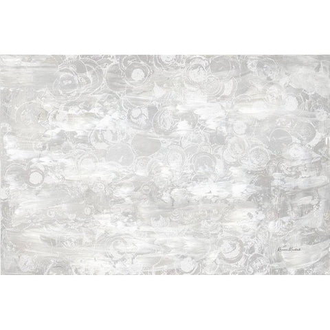 Frosty Abstract II Black Modern Wood Framed Art Print by Murdock, Ramona