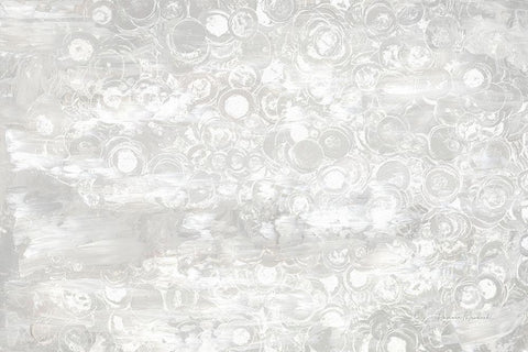 Frosty Abstract III White Modern Wood Framed Art Print with Double Matting by Murdock, Ramona