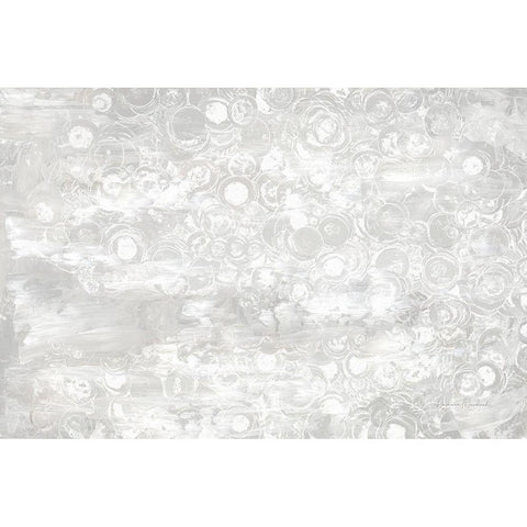 Frosty Abstract III Black Modern Wood Framed Art Print by Murdock, Ramona