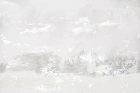 Neutral Abstract I White Modern Wood Framed Art Print with Double Matting by Murdock, Ramona