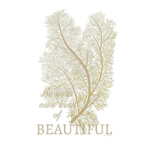 Own Kind of Beautiful Gold Ornate Wood Framed Art Print with Double Matting by Murdock, Ramona