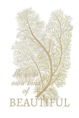 Own Kind of Beautiful White Modern Wood Framed Art Print with Double Matting by Murdock, Ramona