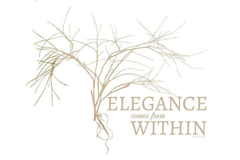 Elegance Within Black Ornate Wood Framed Art Print with Double Matting by Murdock, Ramona