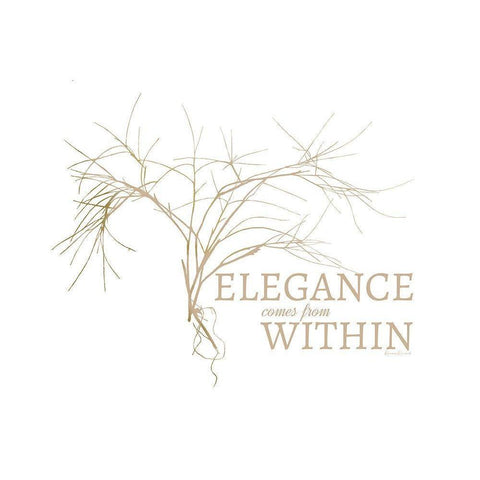 Elegance Within Gold Ornate Wood Framed Art Print with Double Matting by Murdock, Ramona