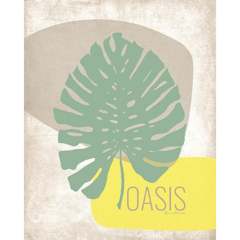 Oasis White Modern Wood Framed Art Print by Murdock, Ramona