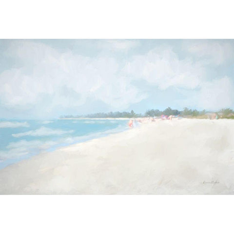 Beach Playday Black Modern Wood Framed Art Print with Double Matting by Murdock, Ramona