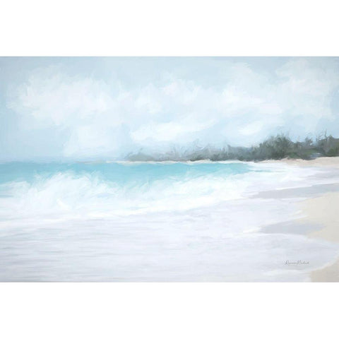 Windy Harbor Black Modern Wood Framed Art Print with Double Matting by Murdock, Ramona