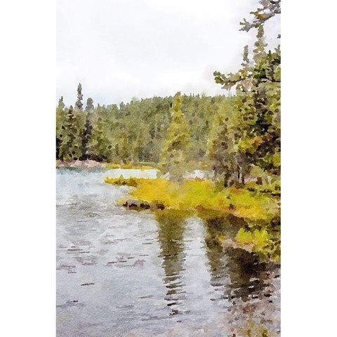 High Country Vista No. 1 White Modern Wood Framed Art Print by Murdock, Ramona