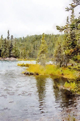 High Country Vista No. 1 Black Ornate Wood Framed Art Print with Double Matting by Murdock, Ramona