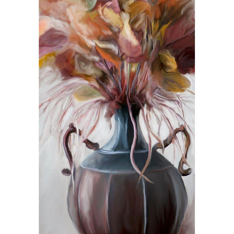 Autumn Bouquet I Black Modern Wood Framed Art Print with Double Matting by Murdock, Ramona