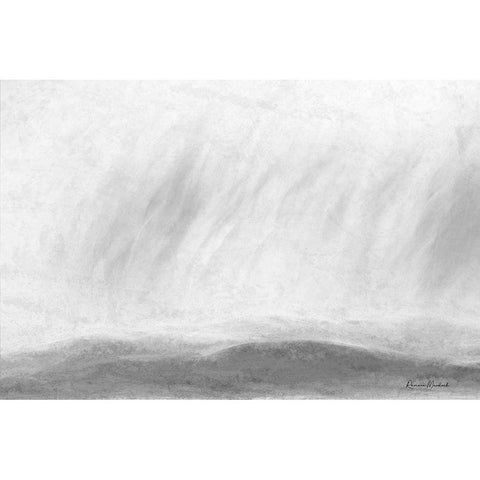 Distant Storm Black Modern Wood Framed Art Print by Murdock, Ramona