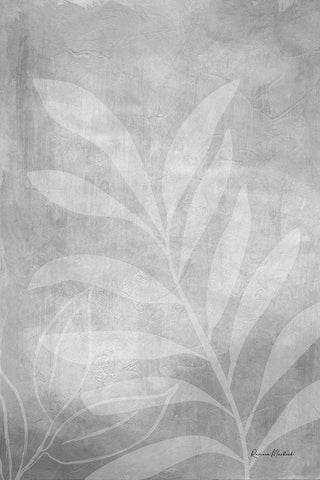 Leafy Parts No. 1 White Modern Wood Framed Art Print with Double Matting by Murdock, Ramona