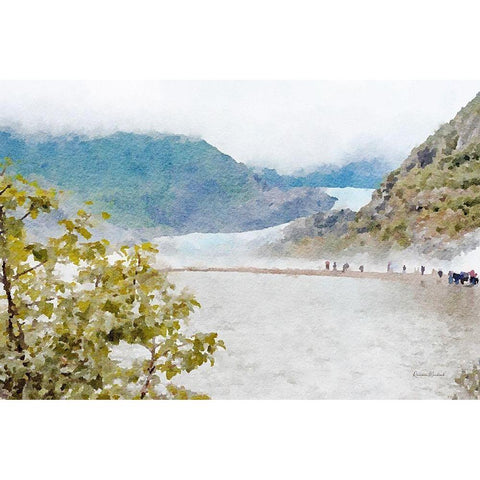 Glacier Harbor No. 2 White Modern Wood Framed Art Print by Murdock, Ramona