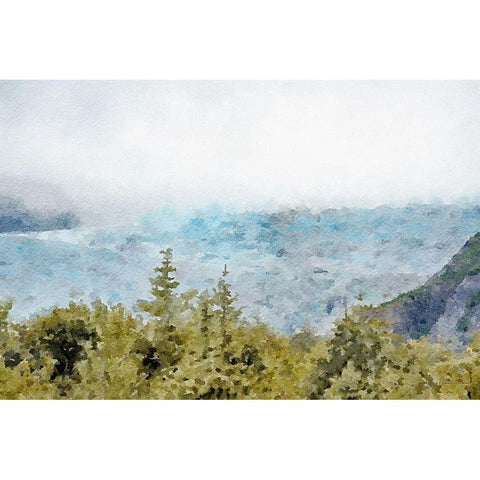 Glacier Harbor No. 3 Black Modern Wood Framed Art Print with Double Matting by Murdock, Ramona