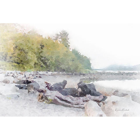 Ketchikan Bay Black Modern Wood Framed Art Print by Murdock, Ramona