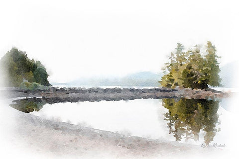 Ketchikan Bay II Black Ornate Wood Framed Art Print with Double Matting by Murdock, Ramona