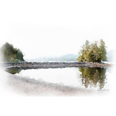 Ketchikan Bay II Black Modern Wood Framed Art Print with Double Matting by Murdock, Ramona