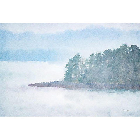 Indigo Bay No. 2 Gold Ornate Wood Framed Art Print with Double Matting by Murdock, Ramona