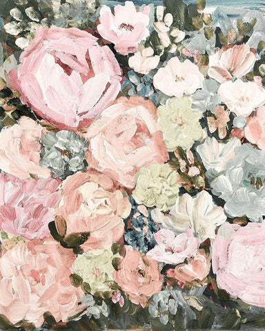 Faded Beauty No. 1 White Modern Wood Framed Art Print with Double Matting by Murdock, Ramona