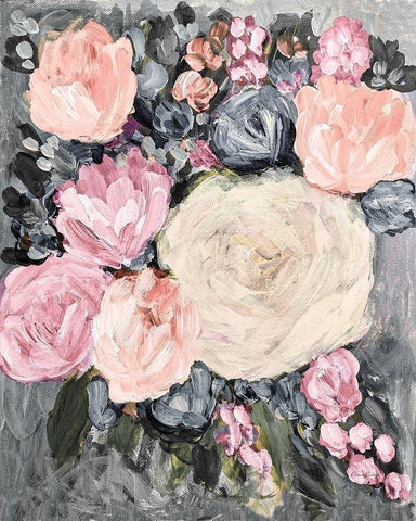 Faded Beauty No. 2 White Modern Wood Framed Art Print with Double Matting by Murdock, Ramona