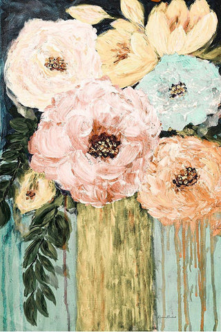 Garden Glories No. 2 White Modern Wood Framed Art Print with Double Matting by Murdock, Ramona