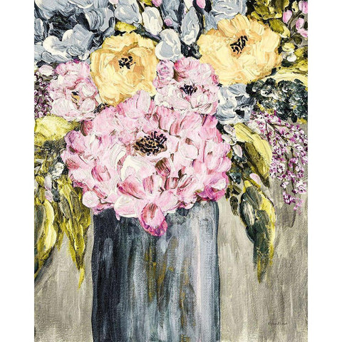 Garden Glories No. 5 White Modern Wood Framed Art Print by Murdock, Ramona