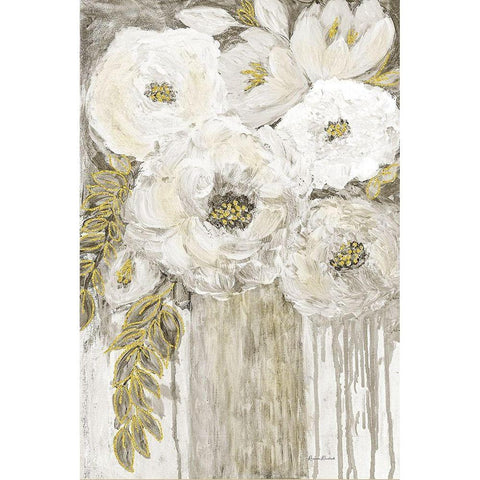 Gilded Lily No. 1 Black Modern Wood Framed Art Print with Double Matting by Murdock, Ramona