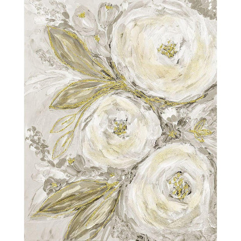 Glitter Garden No. 3 White Modern Wood Framed Art Print by Murdock, Ramona