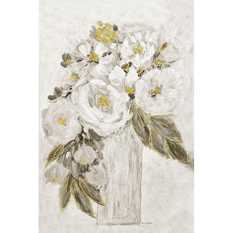 Golden Age Floral III Black Modern Wood Framed Art Print by Murdock, Ramona