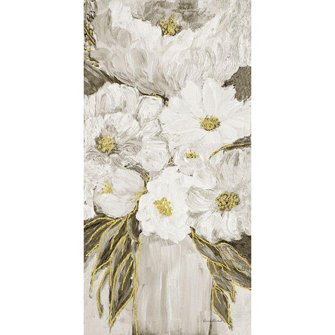 Golden Age Floral VI Gold Ornate Wood Framed Art Print with Double Matting by Murdock, Ramona