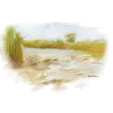 Marshy Wetlands IV Black Modern Wood Framed Art Print by Murdock, Ramona