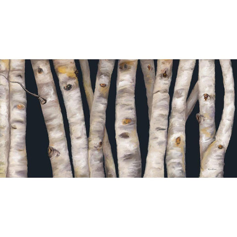 Birch Grove II White Modern Wood Framed Art Print by Murdock, Ramona