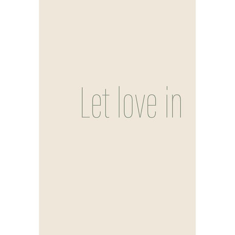 Let Love In No. 1 Gold Ornate Wood Framed Art Print with Double Matting by Murdock, Ramona