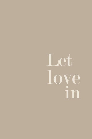 Let Love in No. 5 White Modern Wood Framed Art Print with Double Matting by Murdock, Ramona