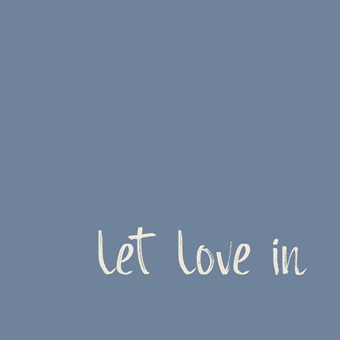 Let Love in No. 6 White Modern Wood Framed Art Print with Double Matting by Murdock, Ramona
