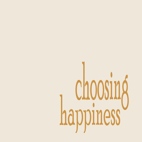 Choosing Happiness No. 4 White Modern Wood Framed Art Print by Murdock, Ramona