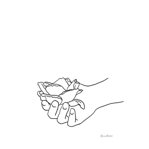 Holding the Rose Gold Ornate Wood Framed Art Print with Double Matting by Murdock, Ramona