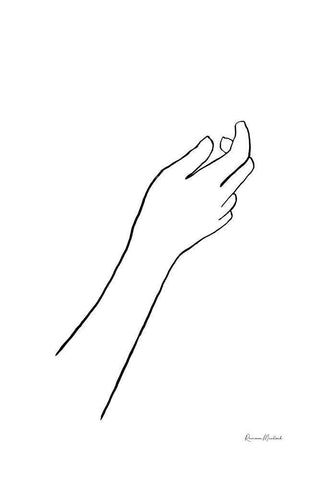 Reaching for Grace White Modern Wood Framed Art Print with Double Matting by Murdock, Ramona