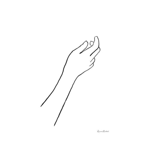 Reaching for Grace Black Modern Wood Framed Art Print with Double Matting by Murdock, Ramona