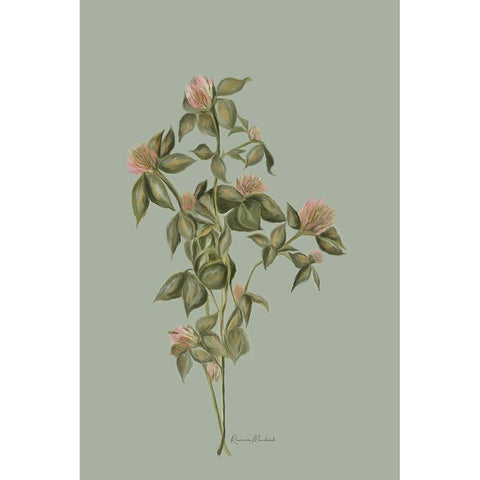 Wild Clover II White Modern Wood Framed Art Print by Murdock, Ramona